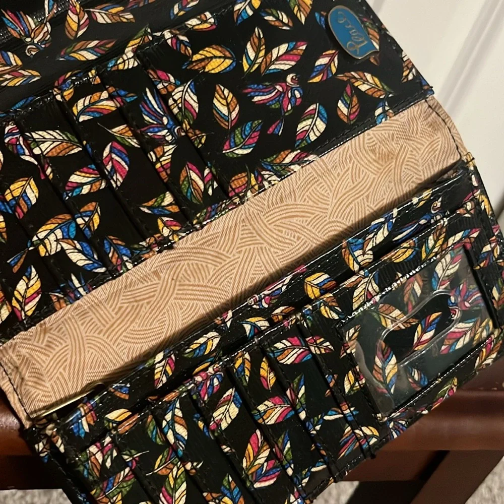 Sakroots Artist Circle Trifold Multicolor Bird Peace Canvas Women's Wallet
